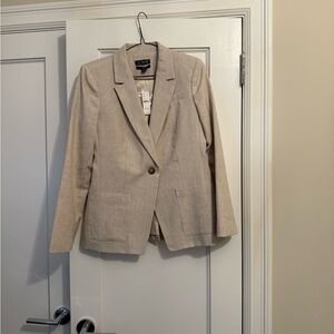 J. Crew Beige Women's Linen Blazer